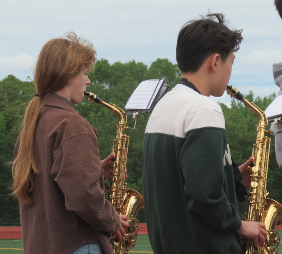 Marching Band Parade Practice